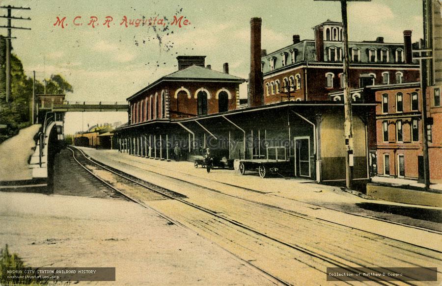 Postcard: Maine Central Railroad, Augusta, Maine